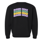 Mardi Gras x4 Crewneck Black