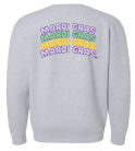Mardi Gras x4 Crewneck Grey