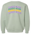 Mardi Gras x4 Crewneck Dusty Sage