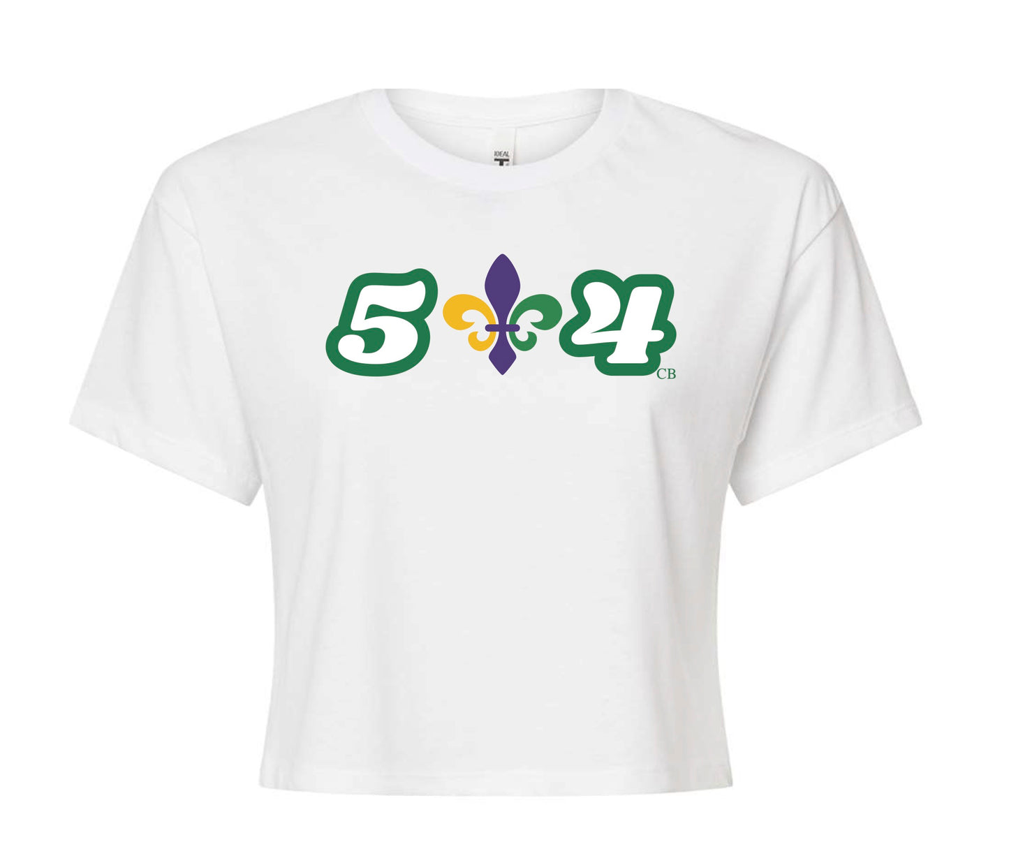 504 Fleur De Lis Crop Tee
