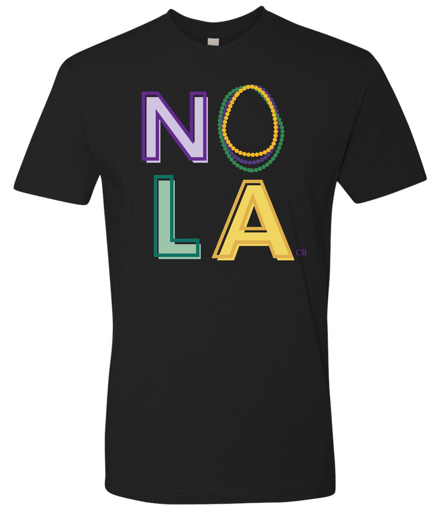 NOLA Beaded Tee Black