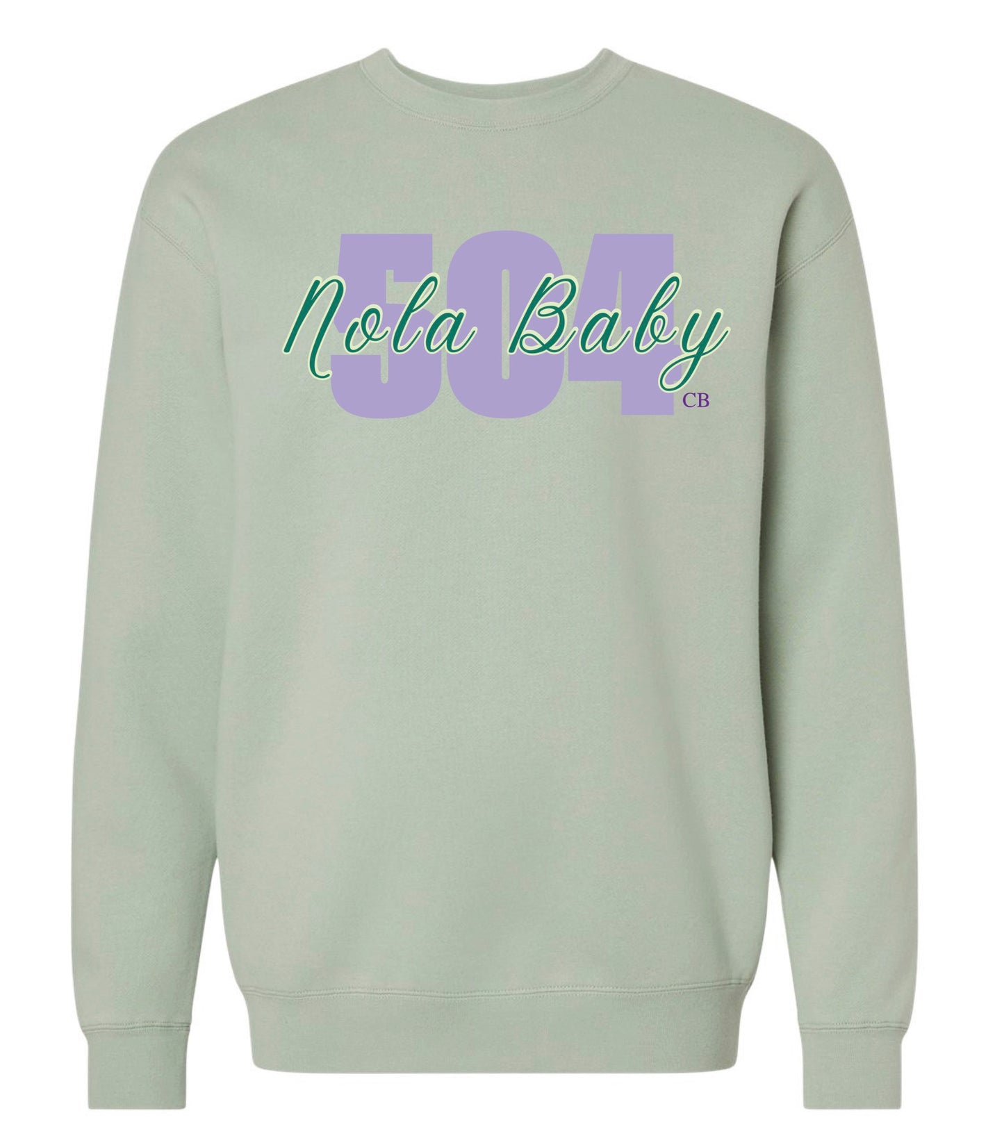 504 Nola Baby Crewneck Dusty Sage