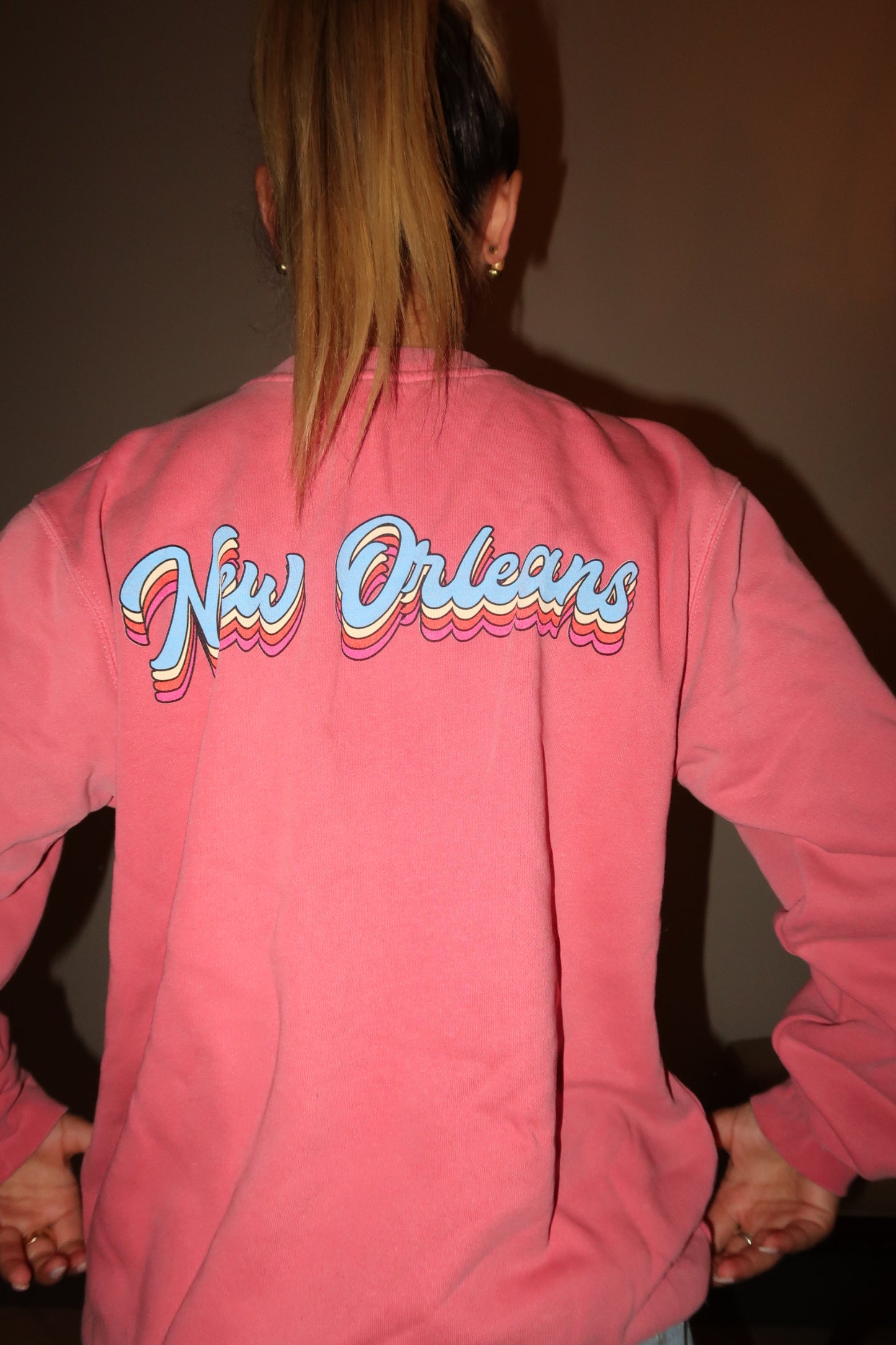 New Orleans Pink Sweatshirt