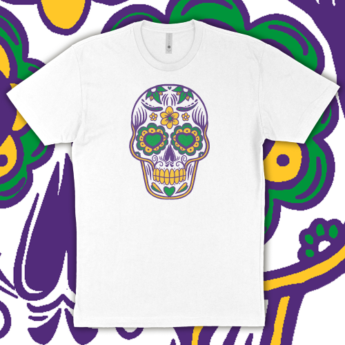 Mardi Gras Sugar Skull