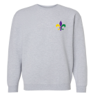 Mardi Gras x4 Crewneck Grey