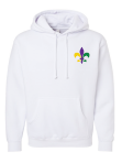 Mardi Gras x4 Hoodie White