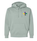 Mardi Gras x4 Hoodie Dusty Sage