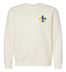Mardi Gras x4 Crewneck Bone