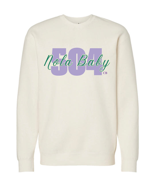 504 Nola Baby Crewneck Bone